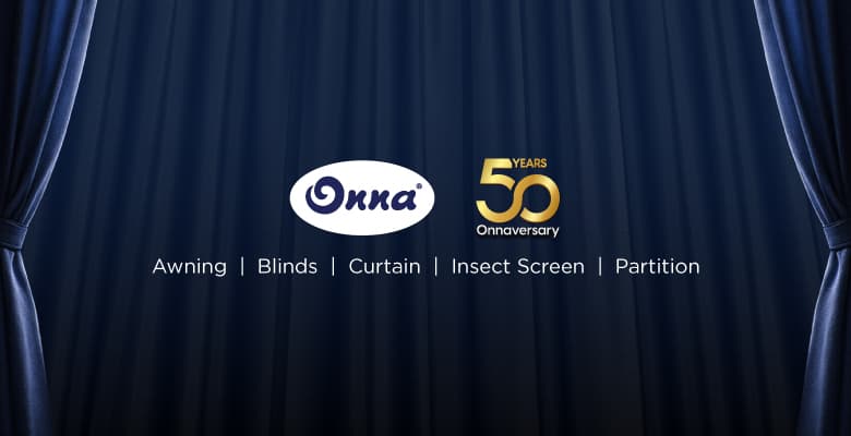 Onna 50th anniversary — Awning, Blinds, Curtain, Insect Screen, and Partition